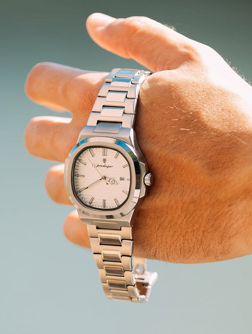 Reloj Poedagar Cuarzo Blanco